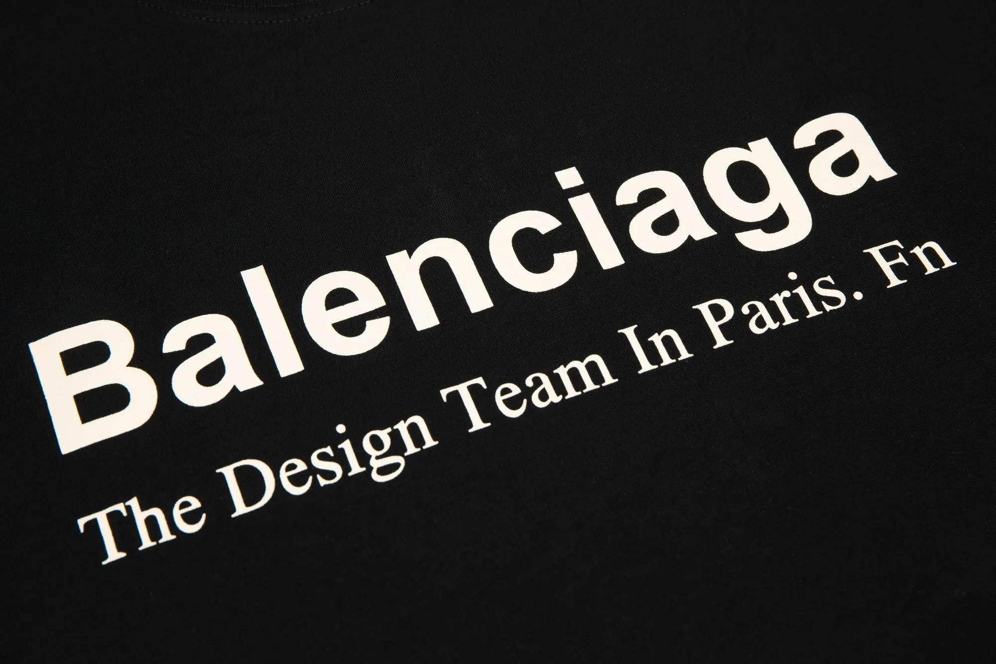 Balenciaga Black Short Sleeve T-Shirt Loose