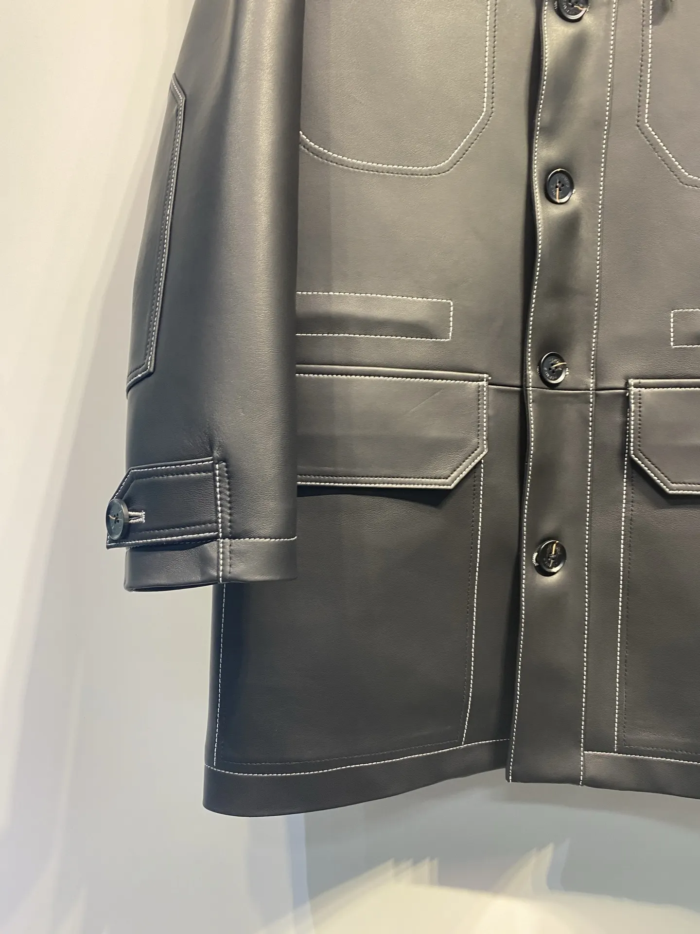 Hermès 白色 羊皮 外套 高级休闲