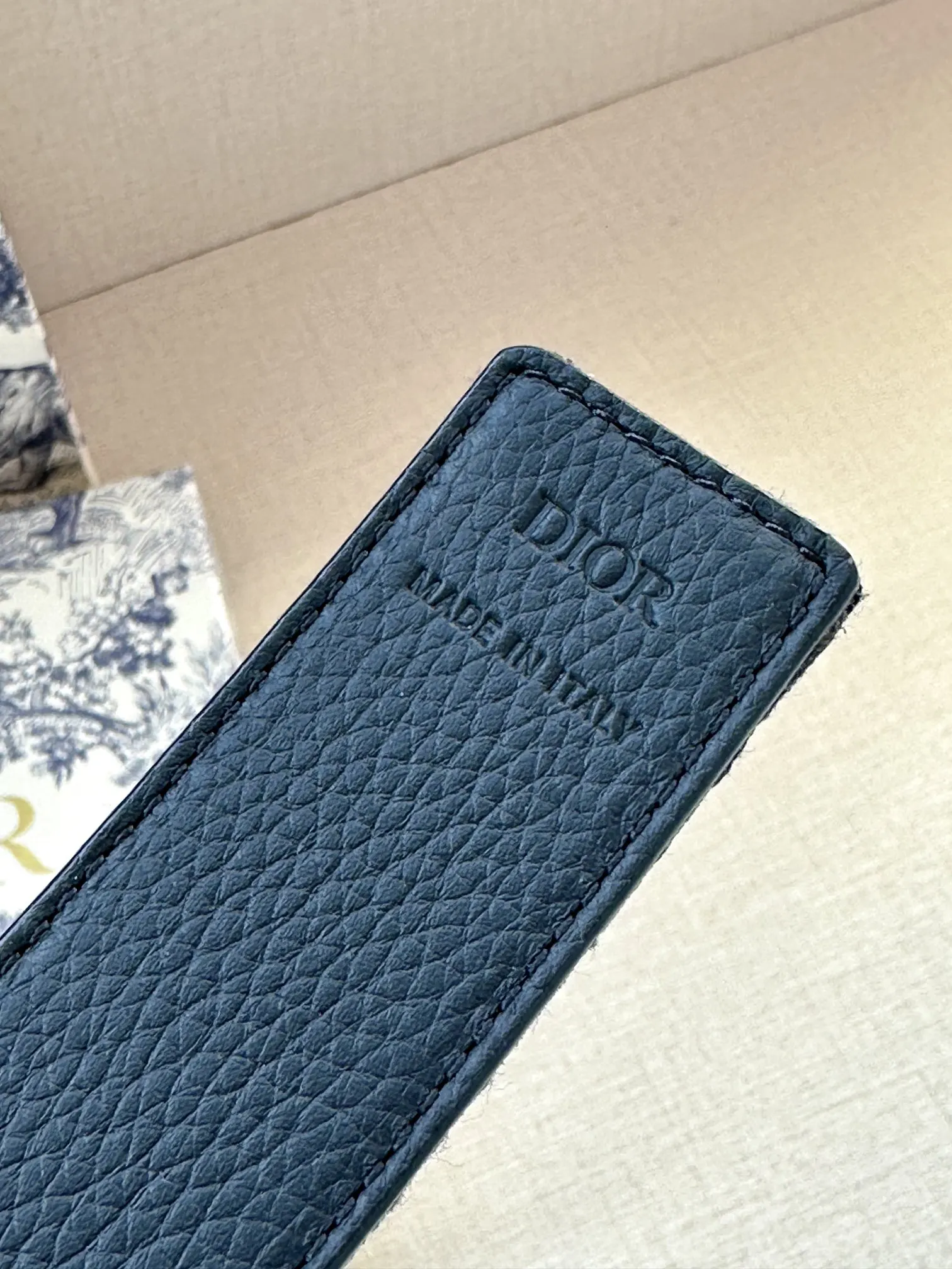 Dior 黑色Oblique腰带 双D扣