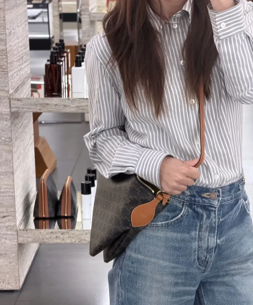 Gold Hobo Shoulder Bag Vintage