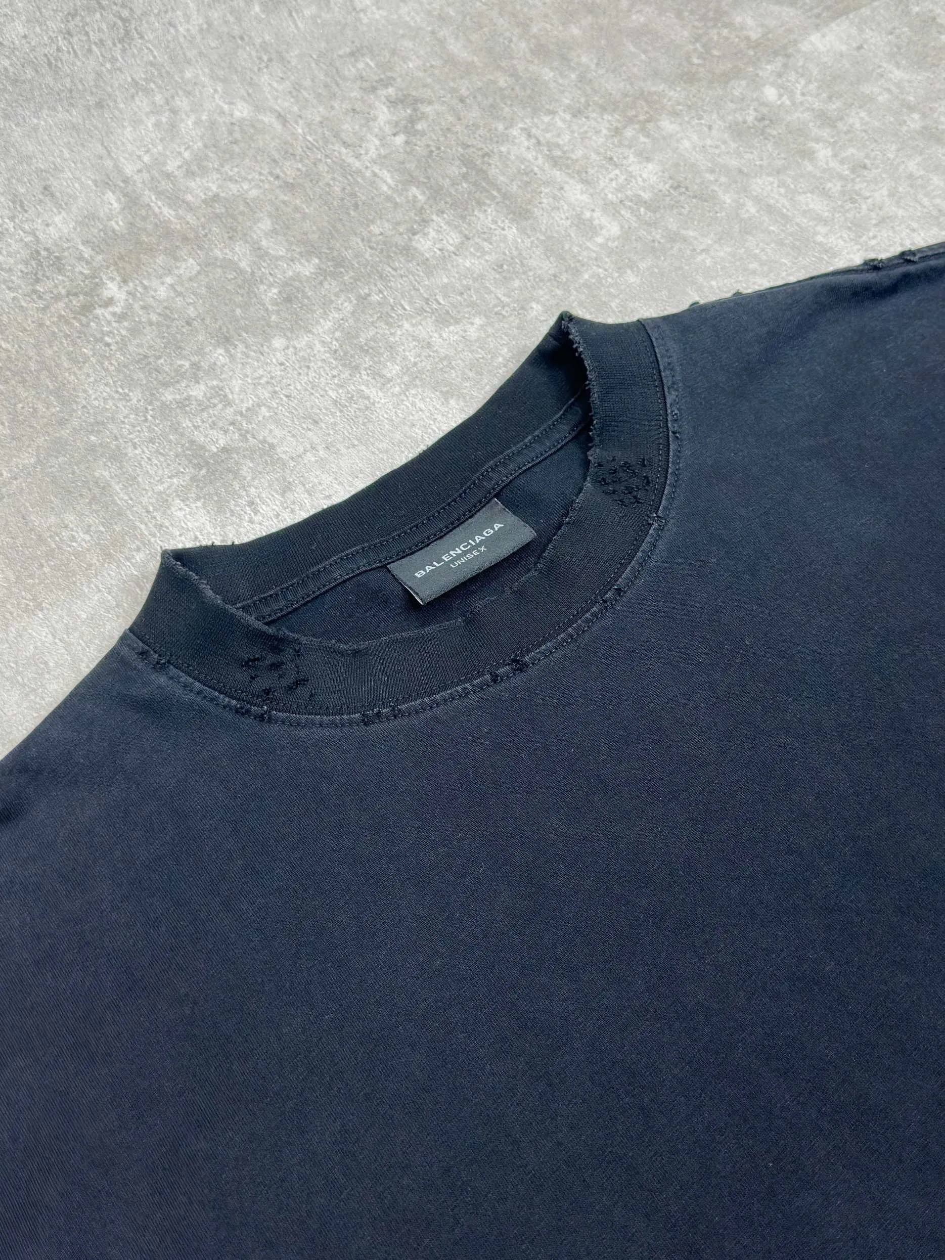 Balenciaga Letter Print Short Sleeve T-Shirt Street