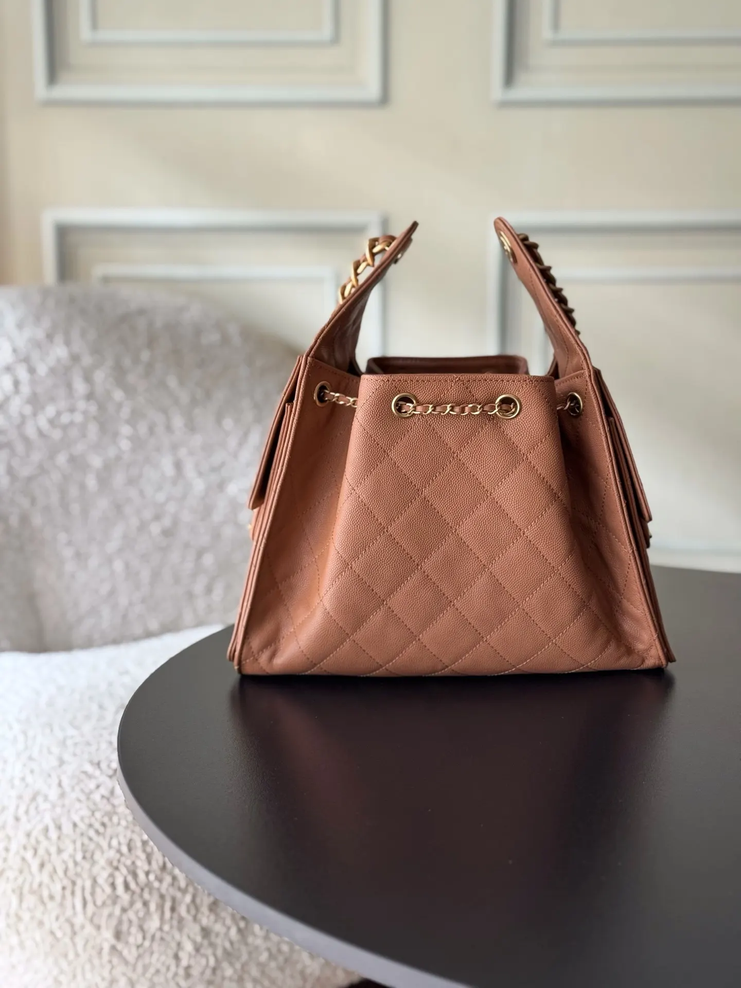 Chanel Hobo Shoulder Bag Vintage Leather