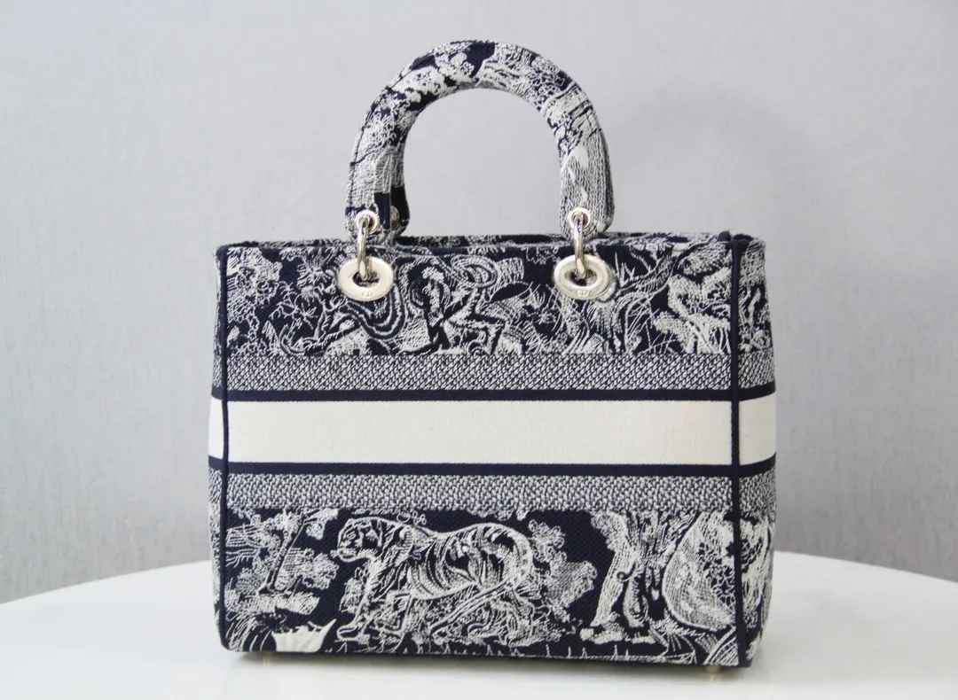 Dior 蓝色 金色 斜挎包 轻便斜挎款