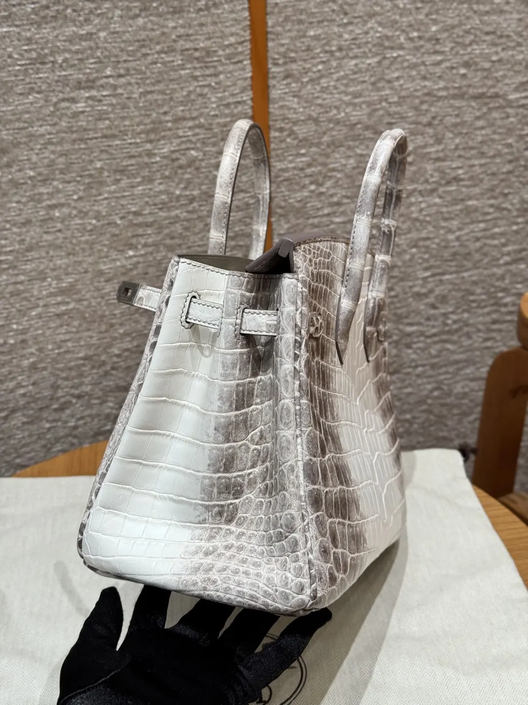 Hermès Birkin 喜马拉雅鳄鱼纹压 鳄鱼纹牛皮 手提包 13cm