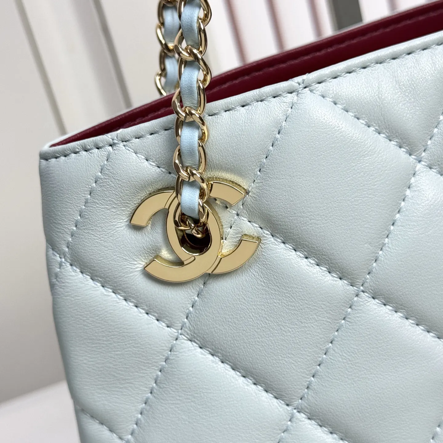 CHANEL 金色 羊皮 鏈條包 精致鏈條款