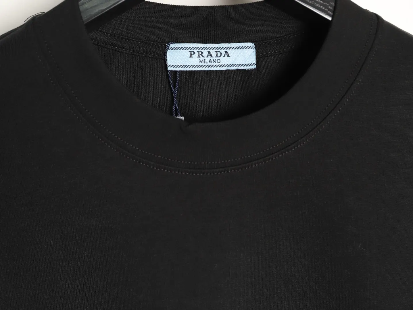 Prada 蓝标徽章 棉质 印花 短袖T恤