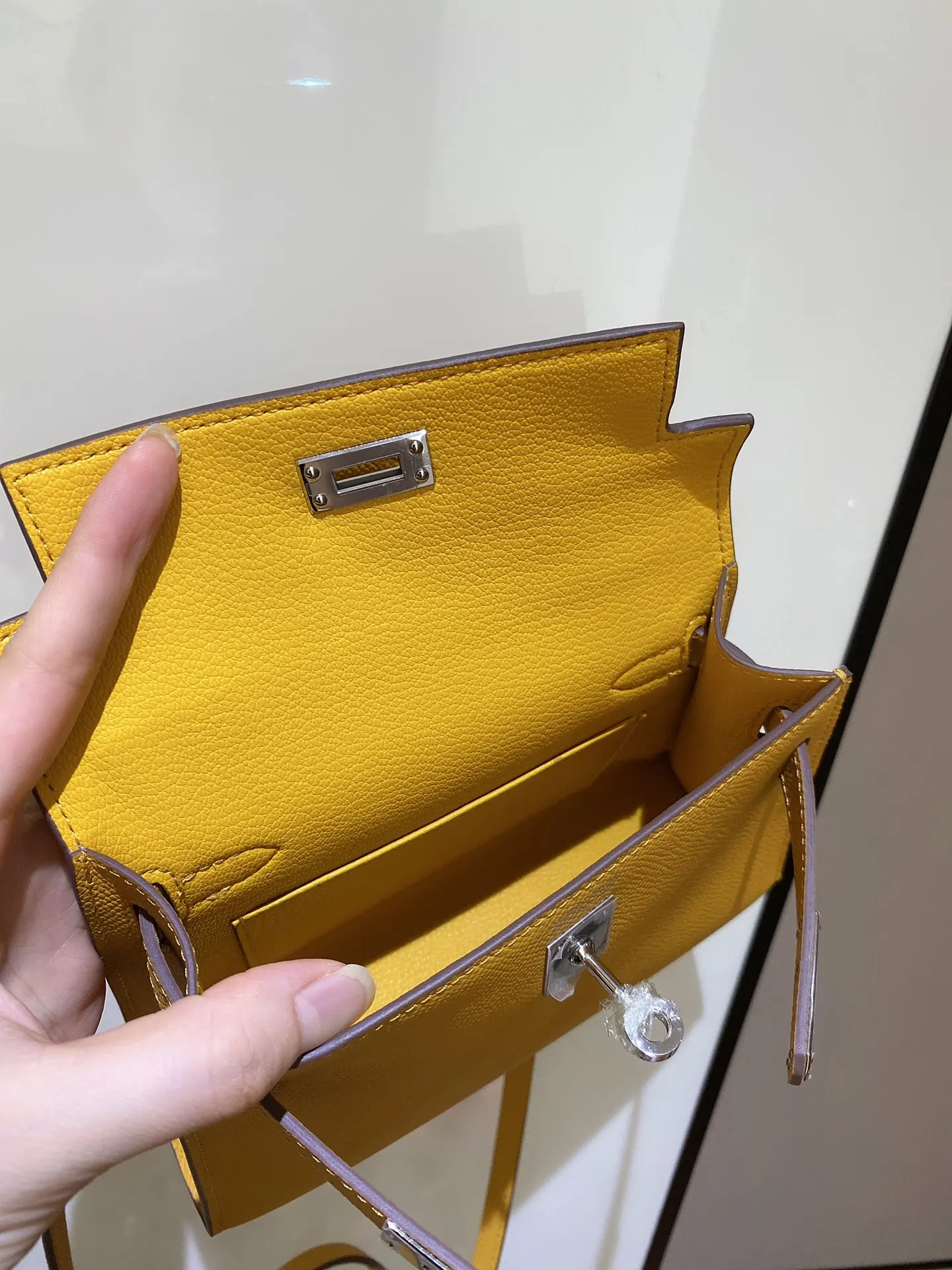 Hermès Kelly Epsom掌纹牛皮 斜挎包 19cm