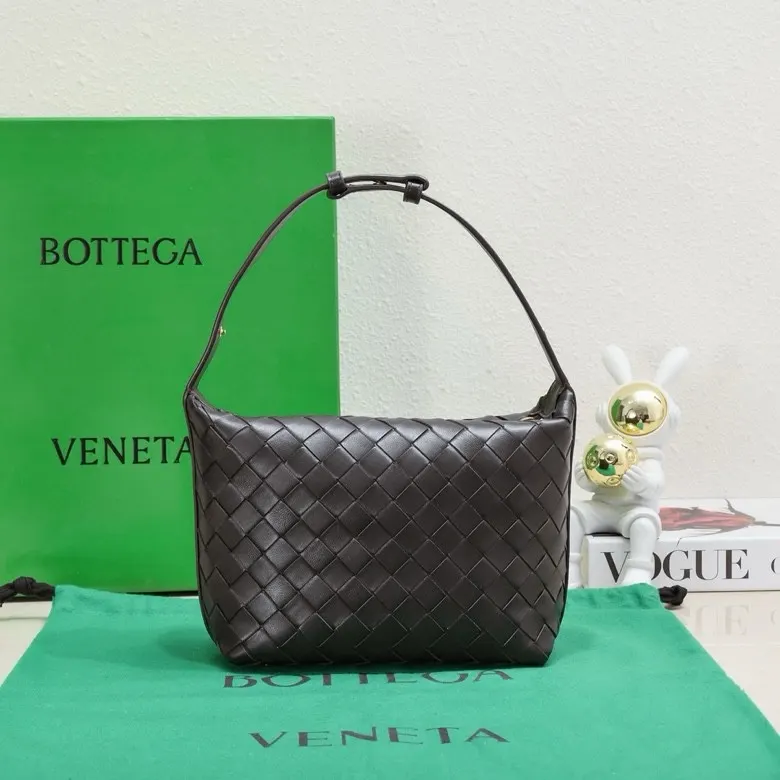 Bottega Veneta 金色 羊皮 腋下包 复古腋下背款