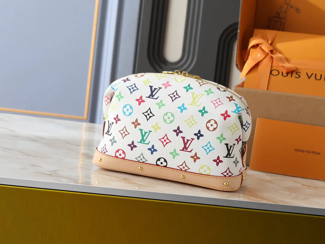 LV 牛皮 化妝包 便携收納款