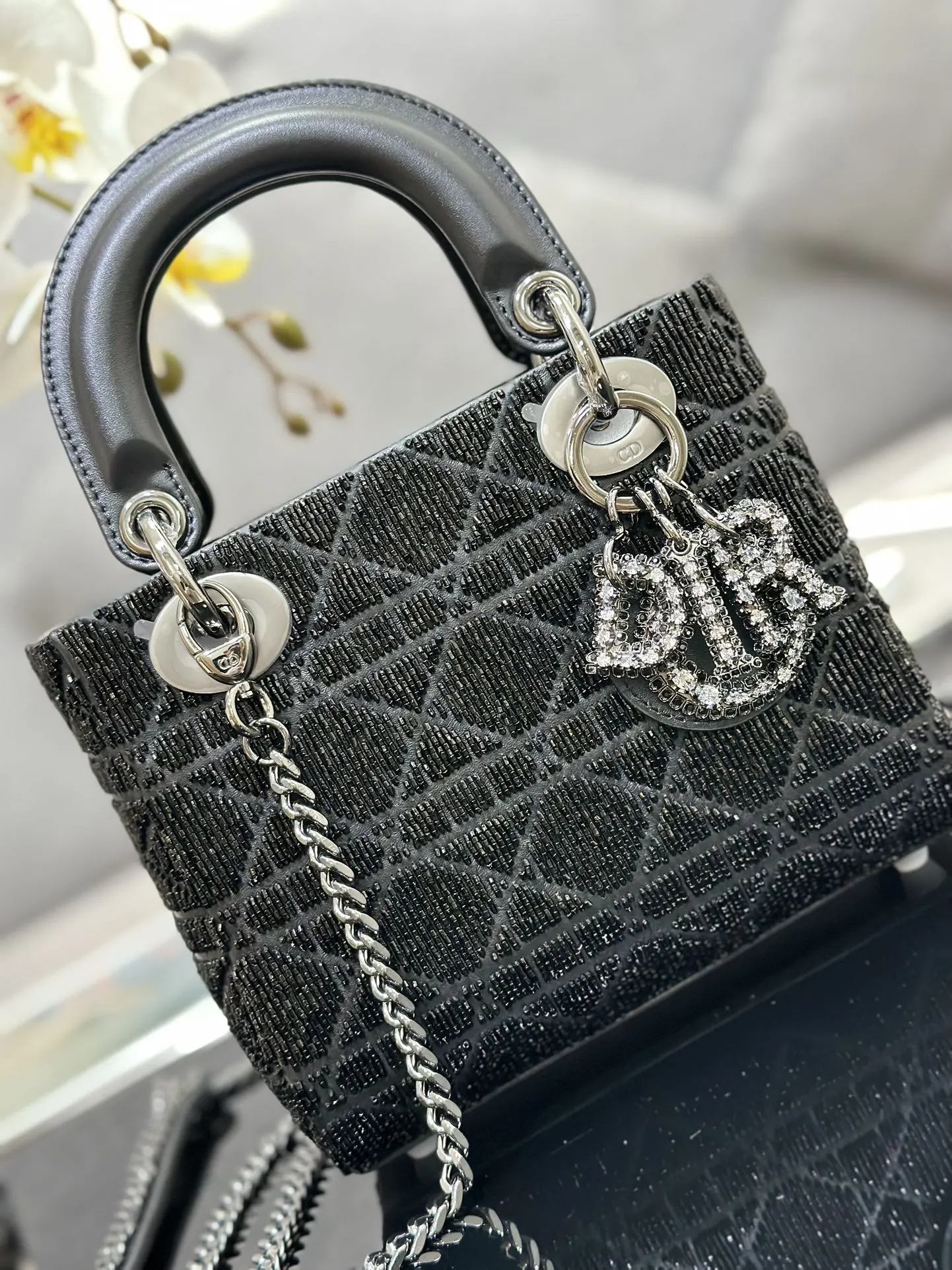 Dior Lady 白色 羊皮 收納包 旅行收納款