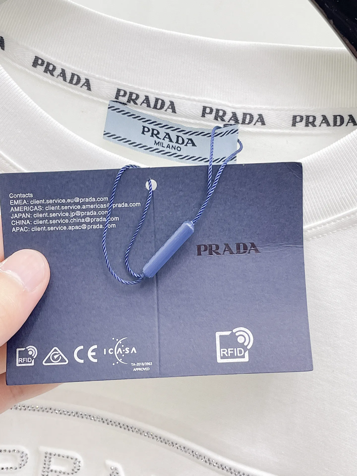 Prada 马年贺岁 棉质 Logo 短袖T恤