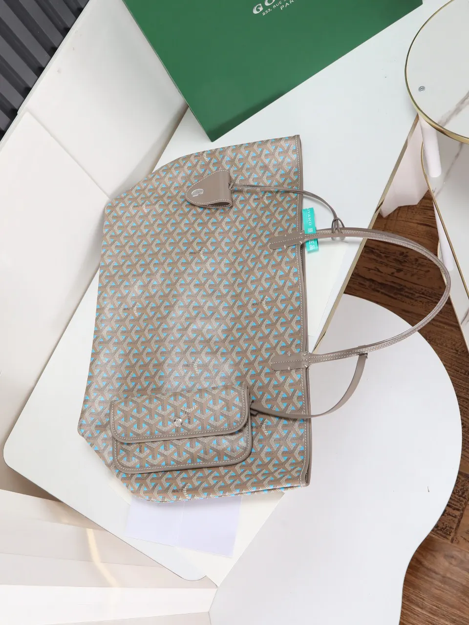 Goyard Hobo Shoulder Bag Vintage Canvas