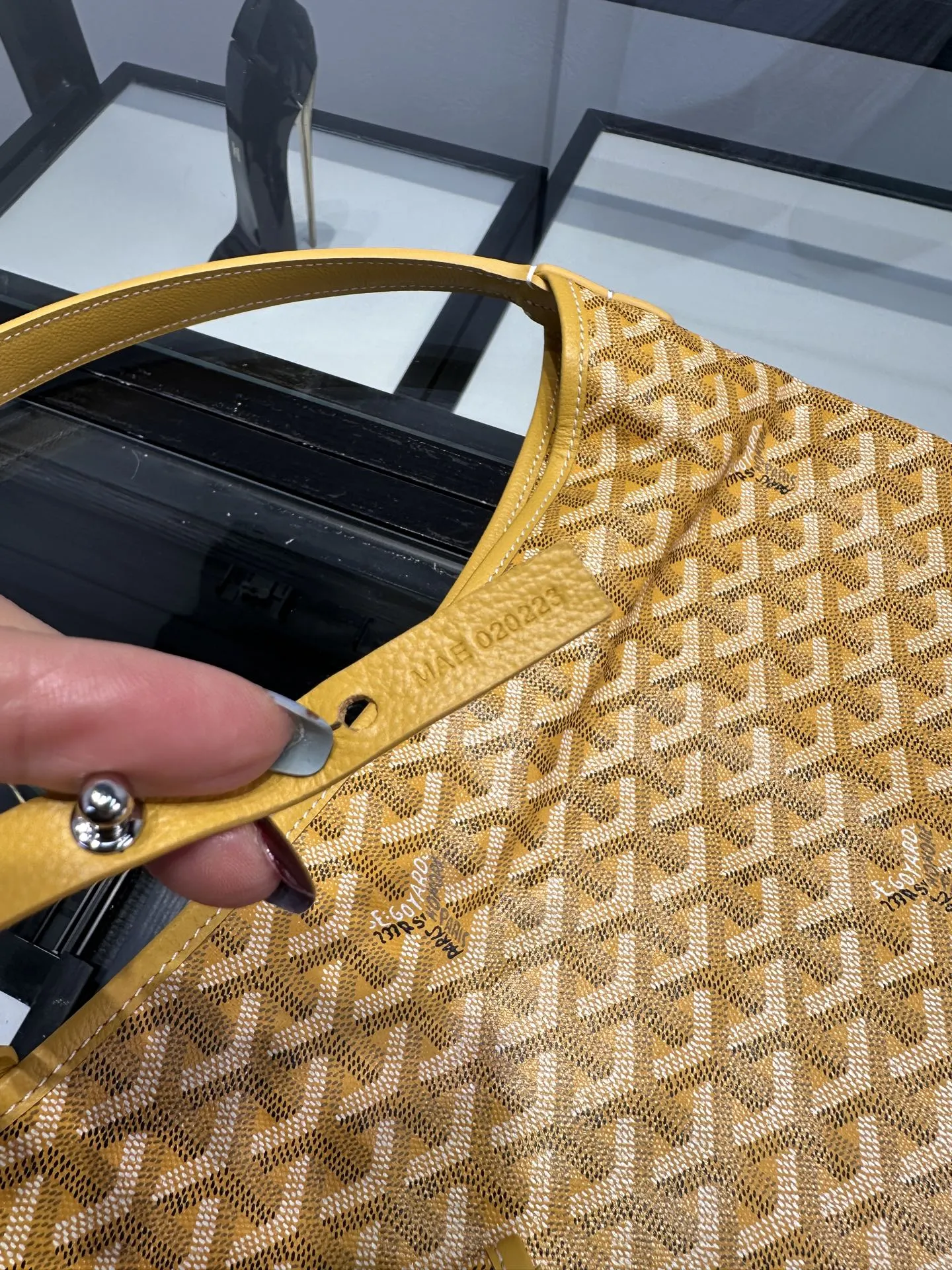 Goyard Hobo 黄色 腋下包 复古腋下背款