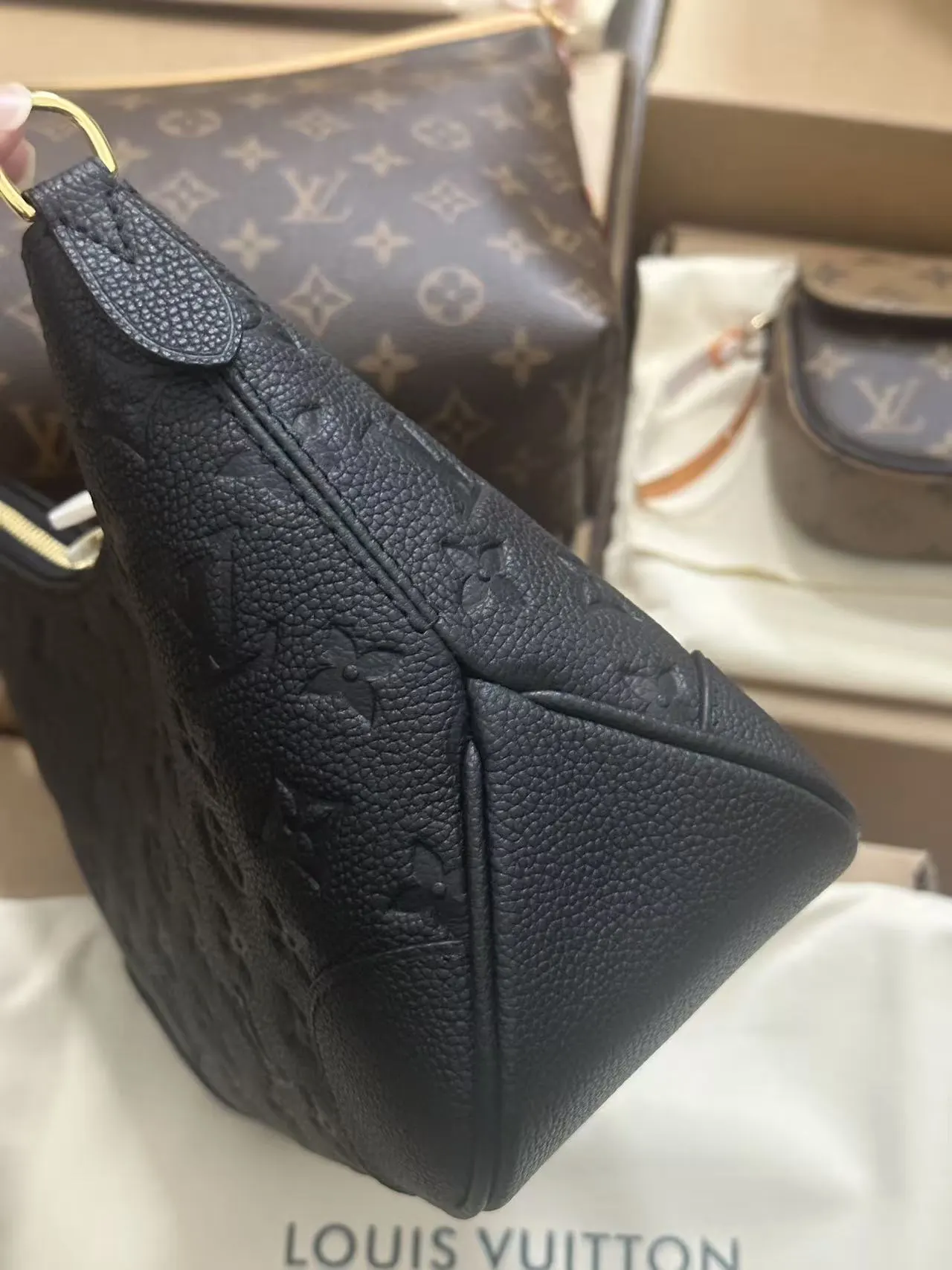 黑色 腋下包 复古腋下背款