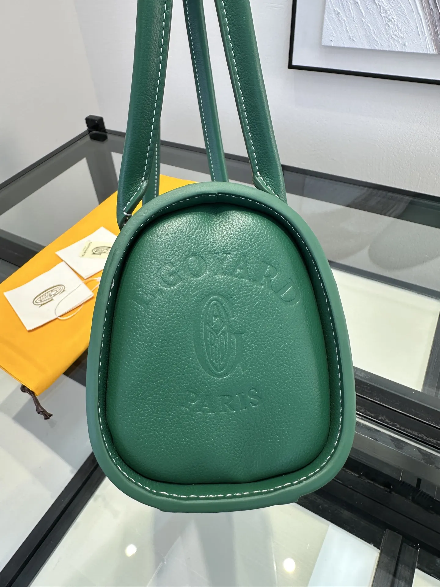 Goyard 绿色 手提随性 腋下时髦 轻松适 通勤约会各种场合 腋下包 复古腋下背款