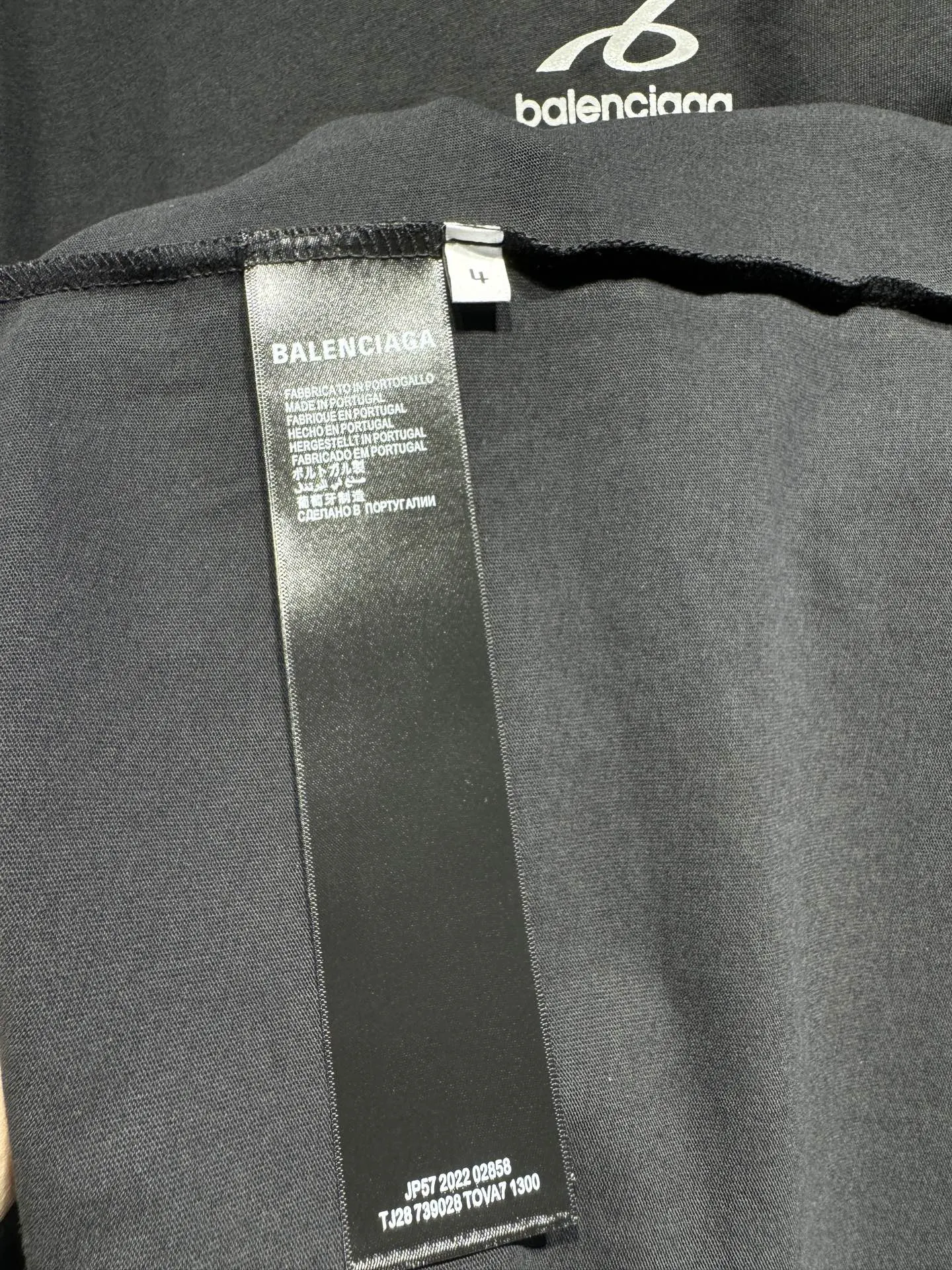 Balenciaga 26FW 黑色 印花 T恤