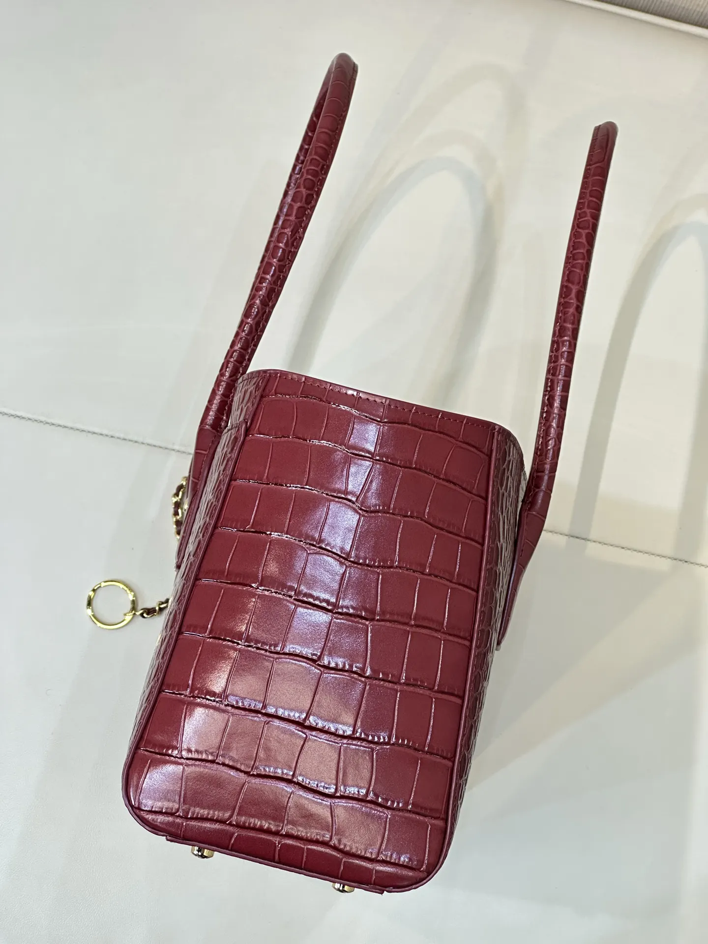 Red Top Handle Bag Commuter