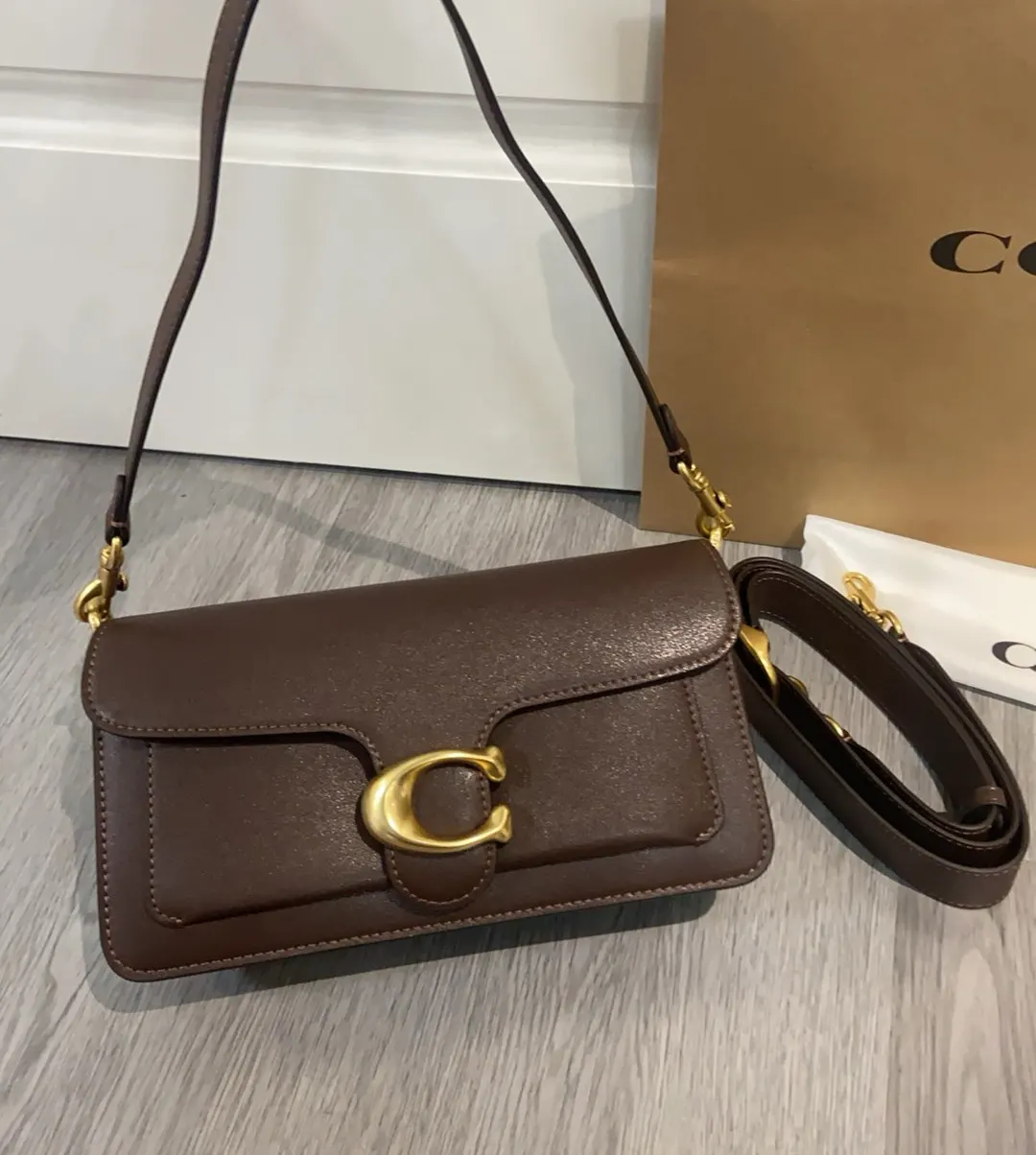 Monogram Hobo Shoulder Bag Vintage Leather