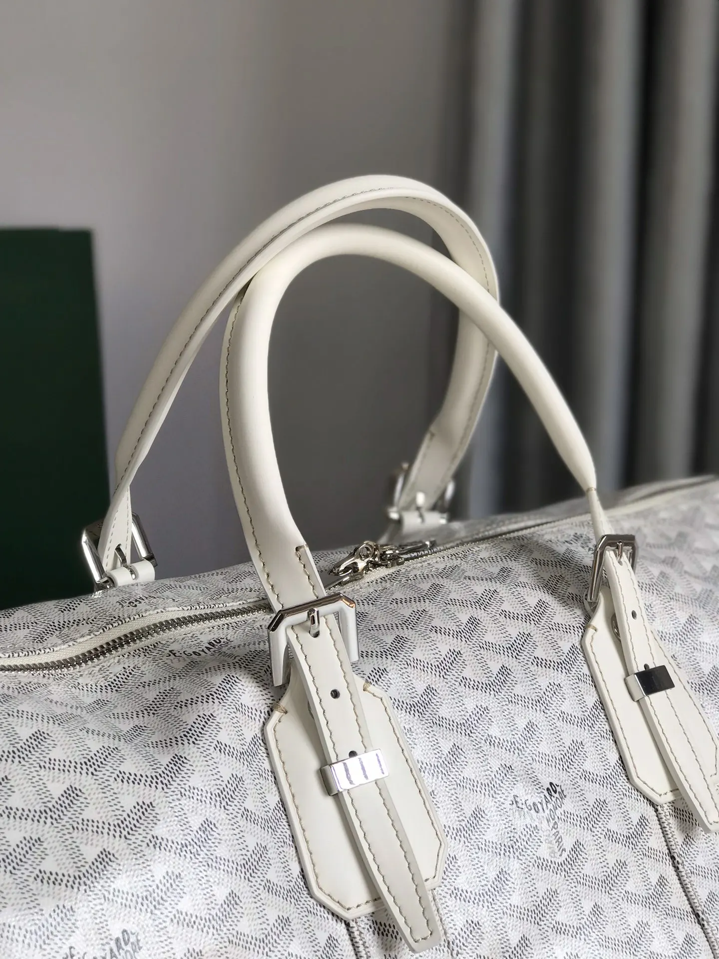 Goyard 深藍 酒紅 小牛皮 旅行袋 大容量旅行款