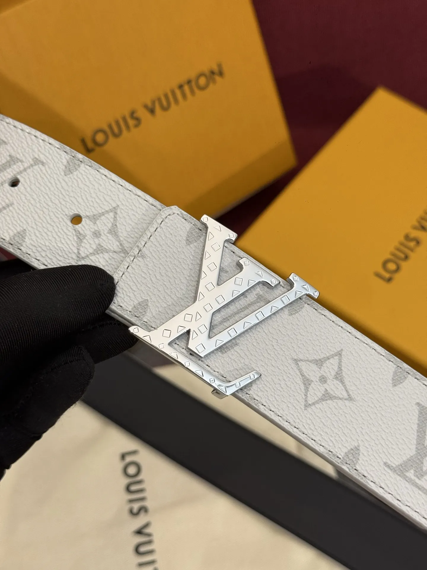 LV 银白压纹双面腰带 商务百搭款｜ORBUYBAG 岚奢包高端时尚精品