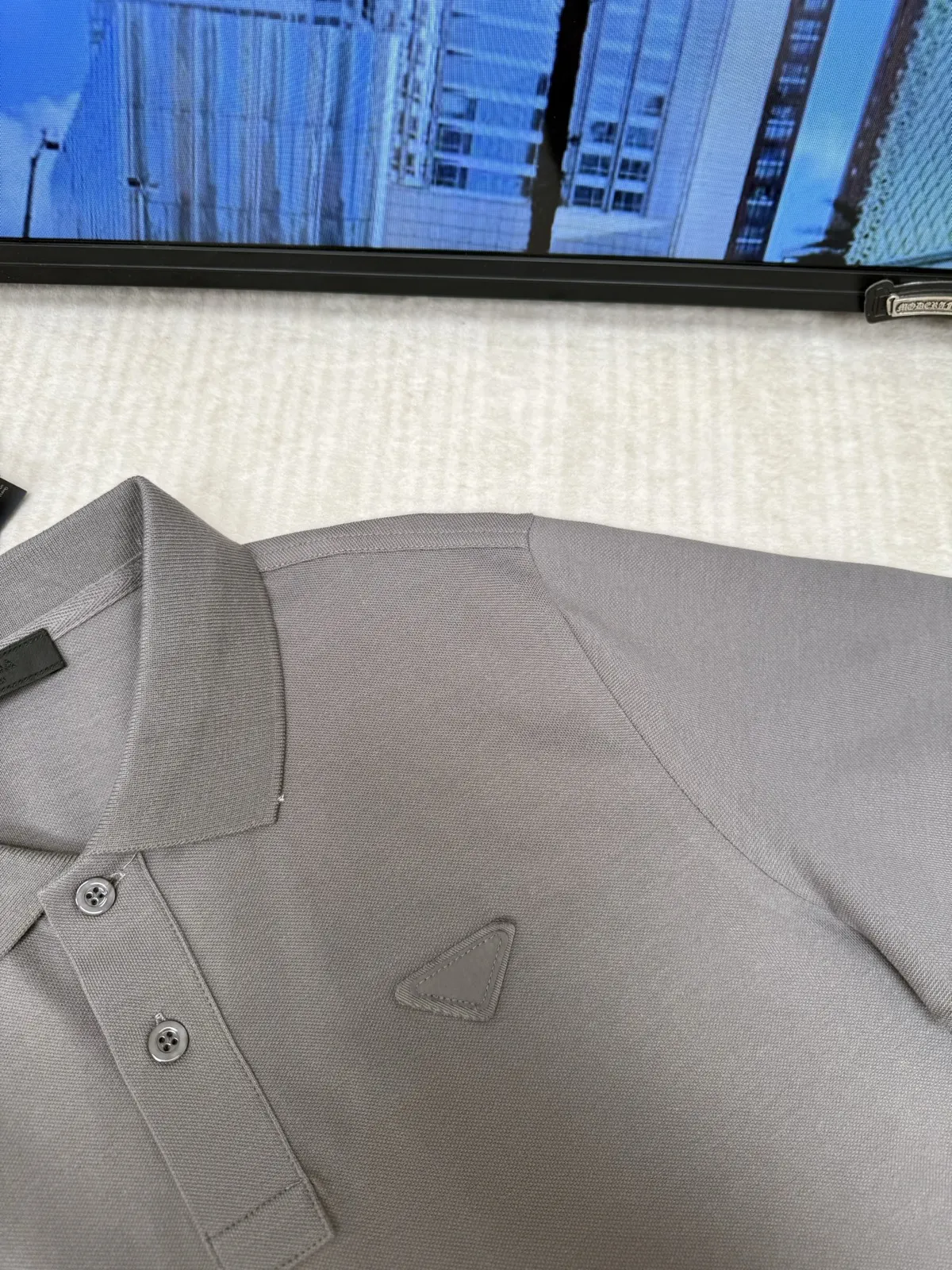 Prada 棉质 三角标 Polo衫