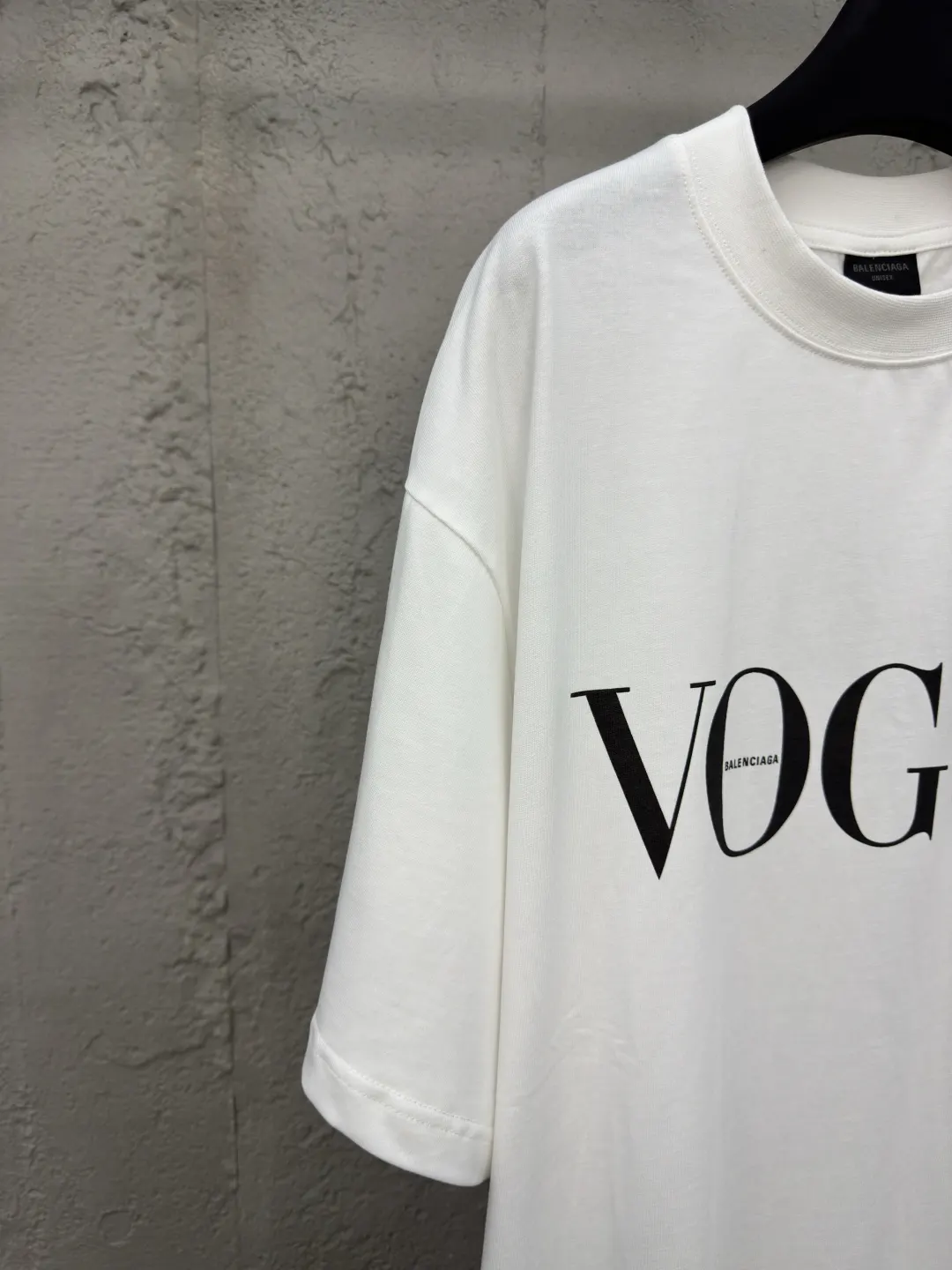 Balenciaga VOGUE 字母印花圓領短袖T恤 白色