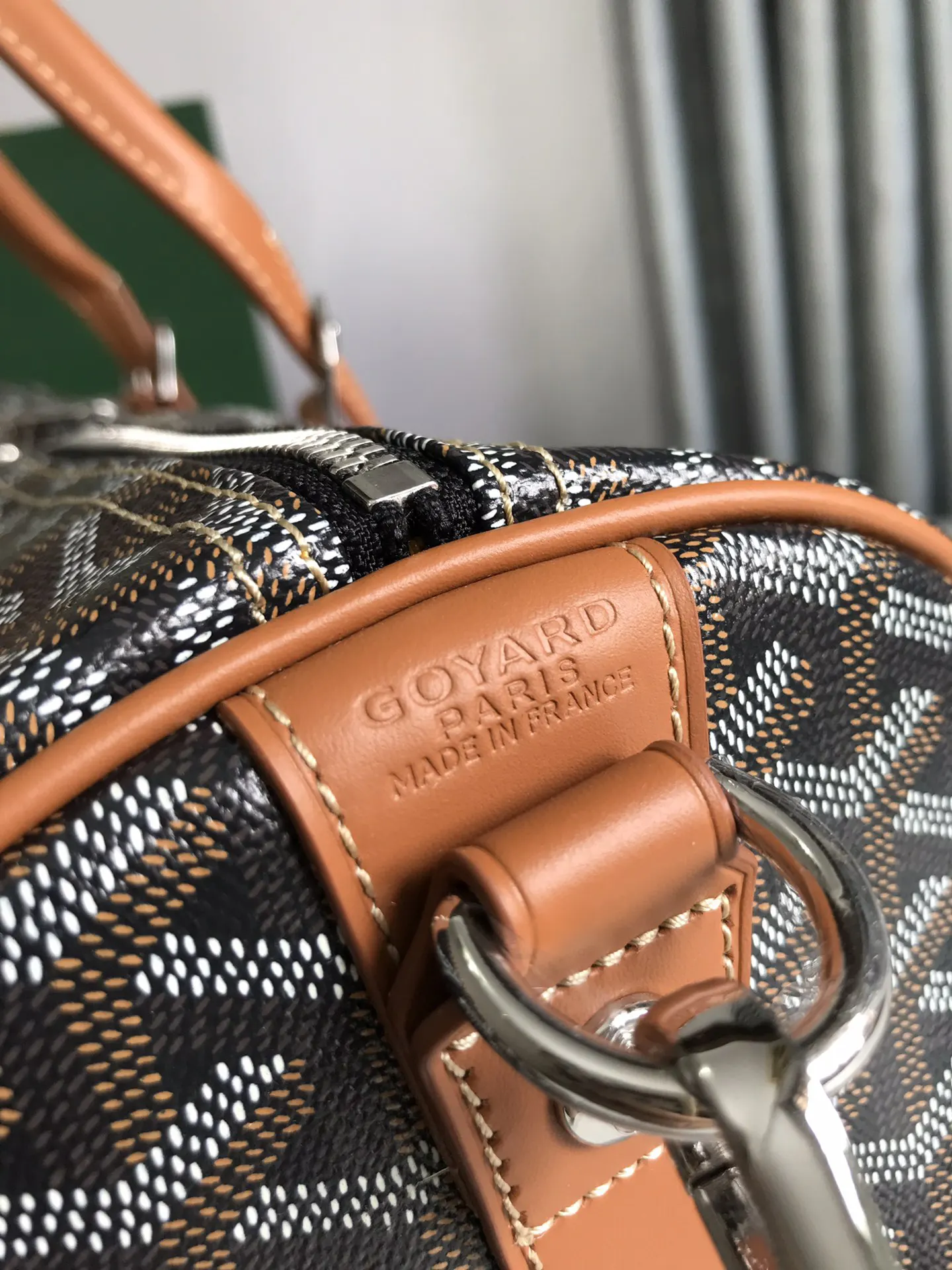 Goyard 深藍 酒紅 小牛皮 旅行袋 大容量旅行款