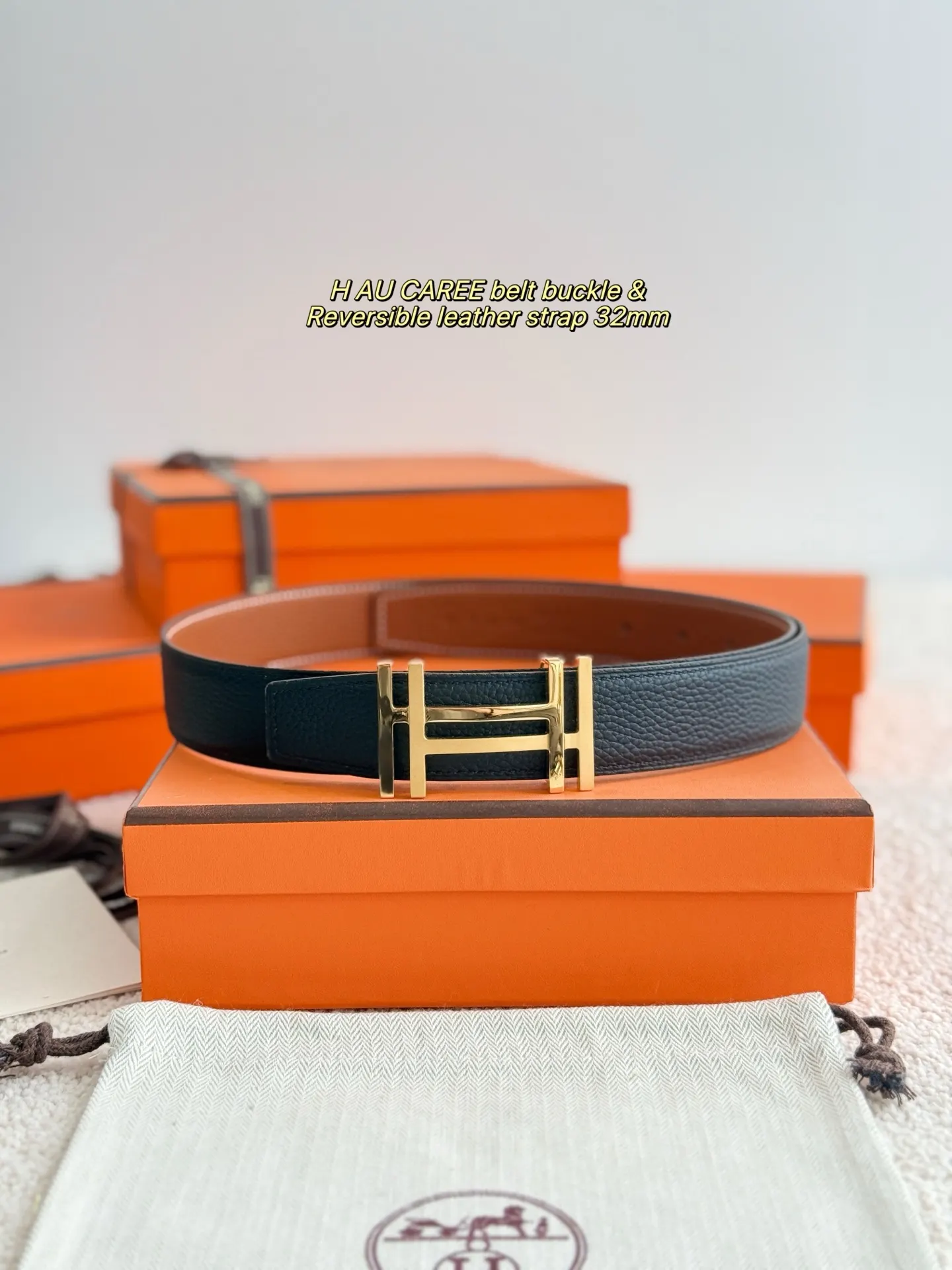 Hermès Togo牛皮 腰帶 精致配飾(數字3) Hermès Togo牛皮 腰帶 精致配飾(數字3)