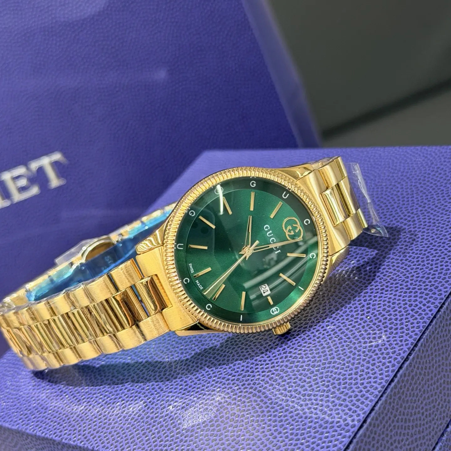 Gucci 盒 金 戴上它 心情都变好了 手表 经典腕表款