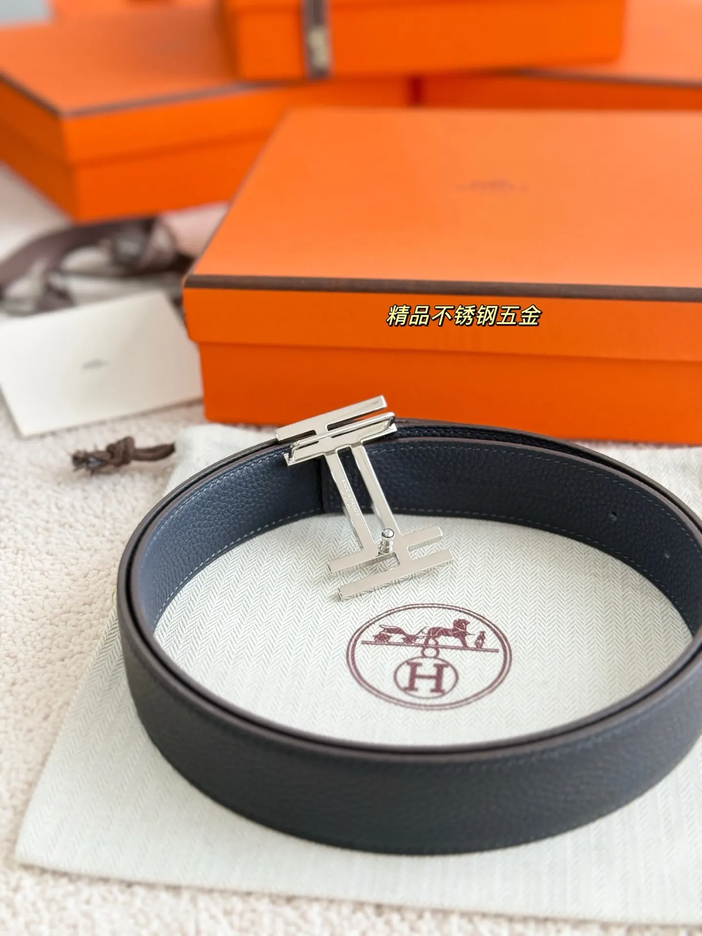 Hermès Togo牛皮 腰带 精致配饰