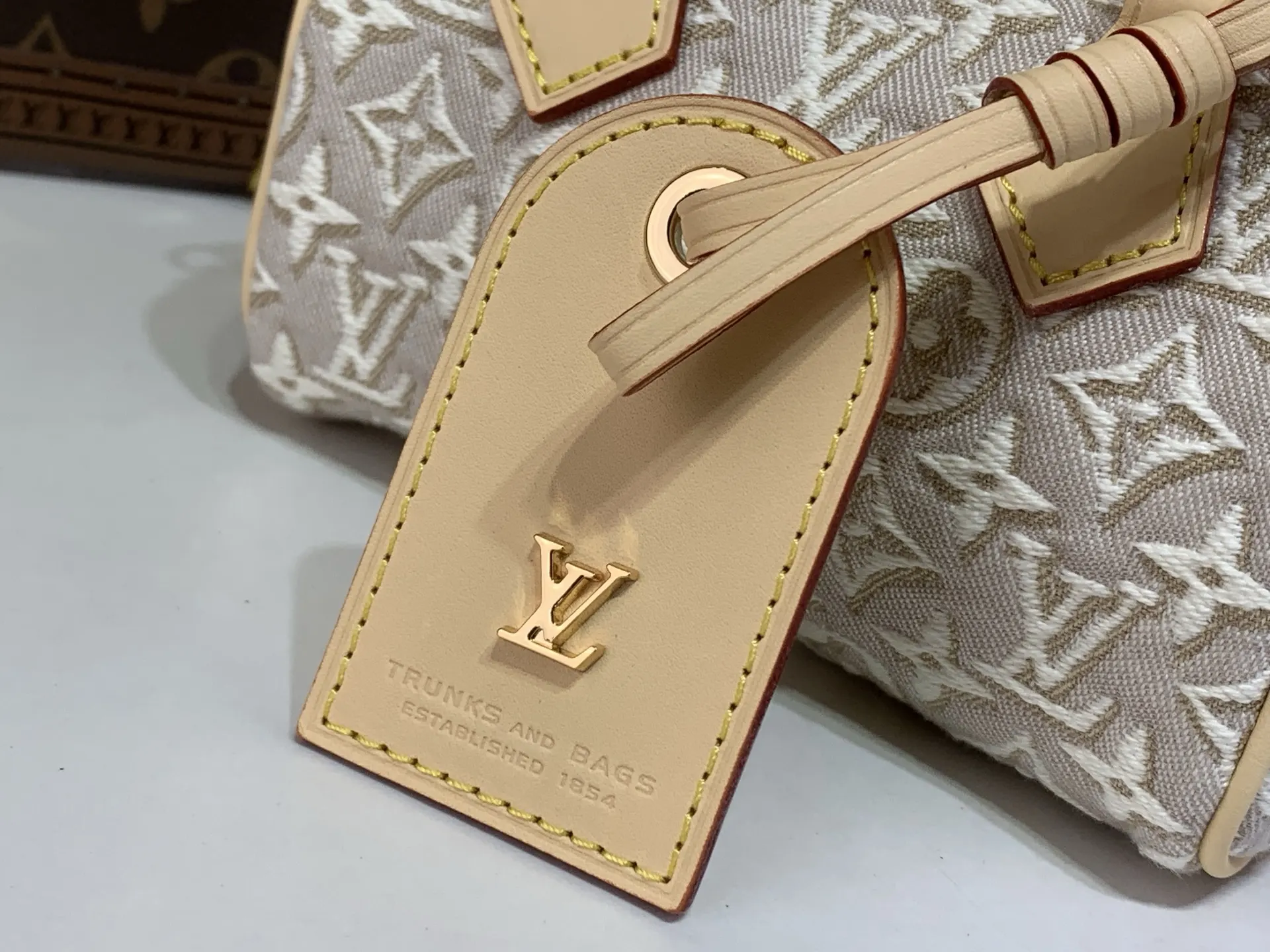 LV Speedy 白色 牛皮 收納包 旅行收納款