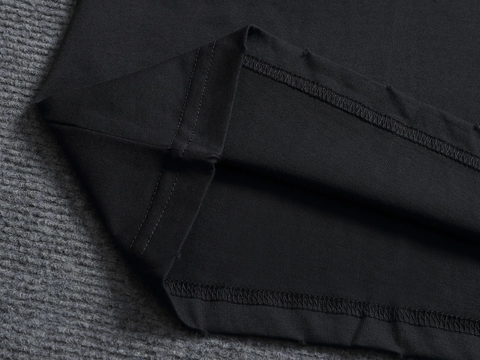Balenciaga Black Logo Short Sleeve T-Shirt Street